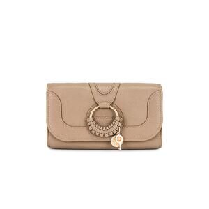 See By Chloe Pebbled Motty Grey Hana Wallet On Chain